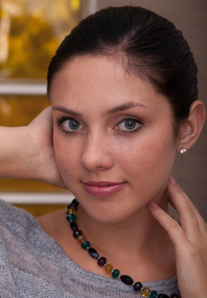 18 year old girl drips cum from tongue after having just lost her virginity